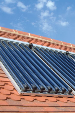 Solar hot water panels