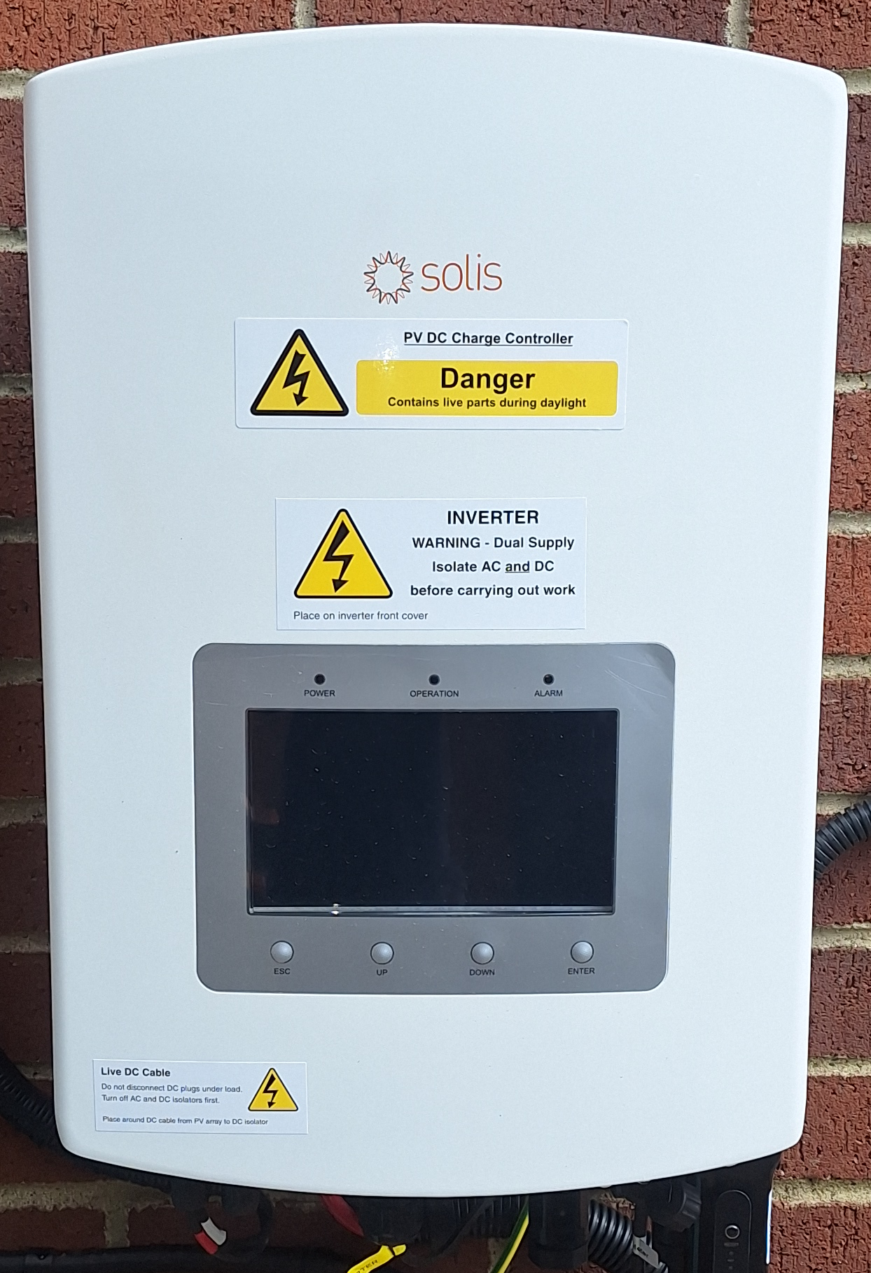 Solis inverter outdoors Solar Panels Hope Cove, Kingsbridge